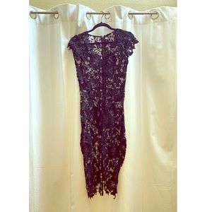 Nasty Gal Black Crochet Dress